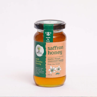 Saffron Spiced Wild Honey - 250gms | Verified Sustainable by Brown Living™