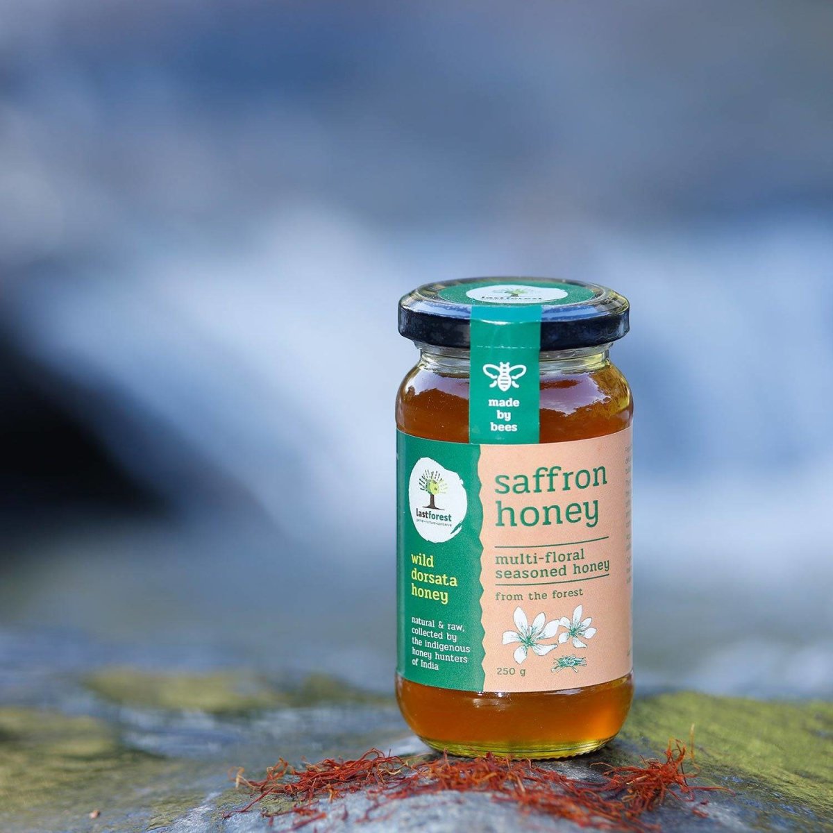 Saffron Spiced Wild Honey - 250gms | Verified Sustainable by Brown Living™