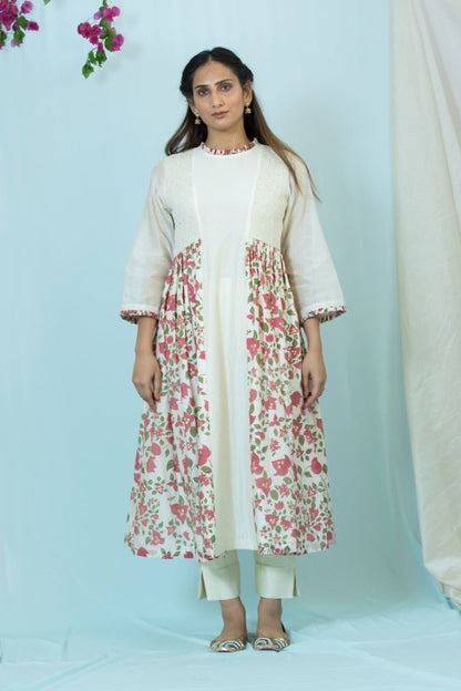 Sage Chanderi Silk Kurta | Verified Sustainable by Brown Living™