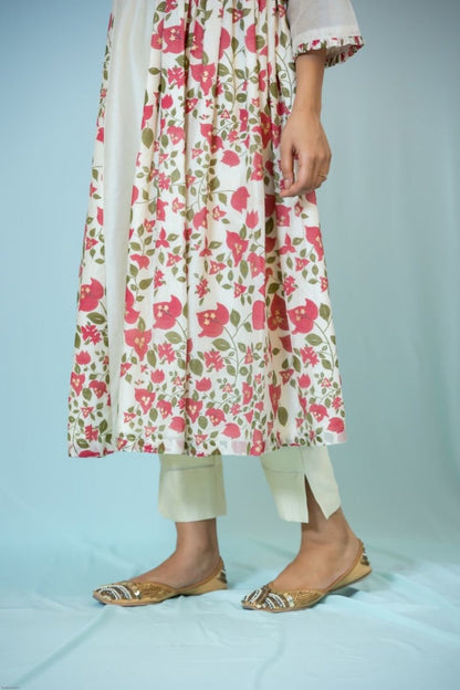 Sage Chanderi Silk Kurta | Verified Sustainable by Brown Living™