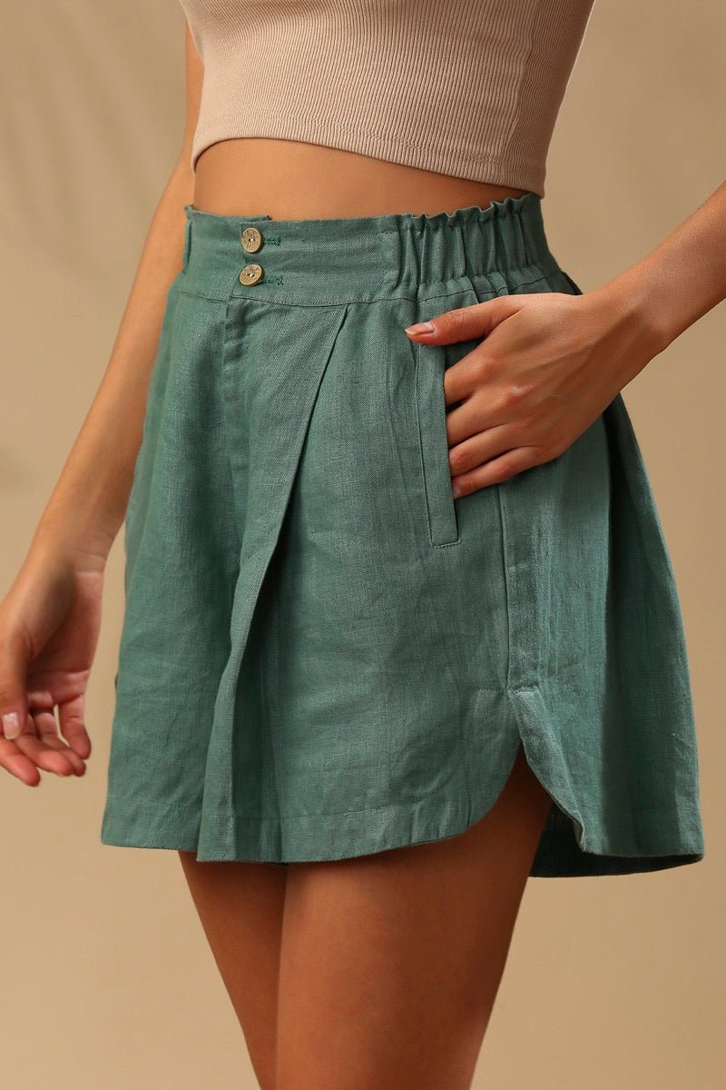 Sage Shorts - Deep Green | Verified Sustainable by Brown Living™