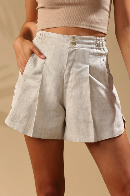 Sage Shorts - Oatmeal | Verified Sustainable by Brown Living™