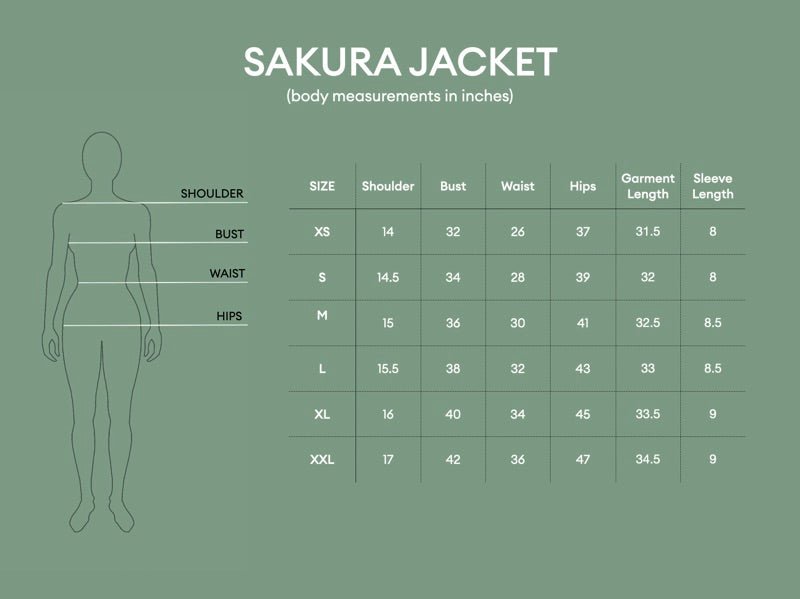 Buy Sakura Kimono Overlay - Deep Green | Shop Verified Sustainable Womens Jacket on Brown Living™