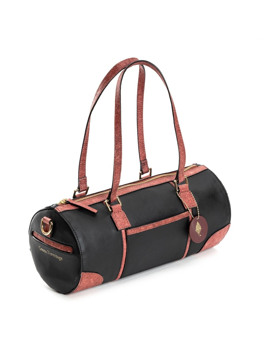 Salacia (Black & Madder Red) | Women's bag made with Apple Leather | Verified Sustainable by Brown Living™