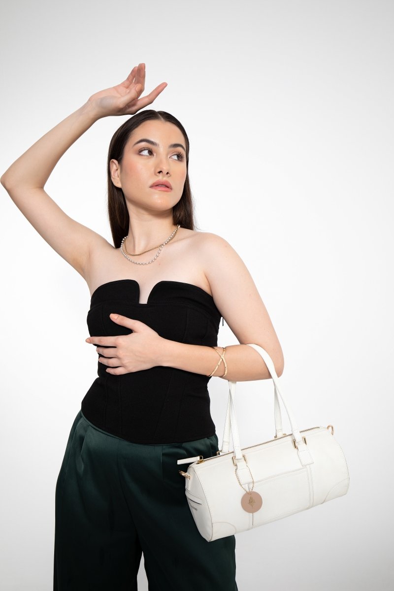 Salacia (White) | Women's bag made with Apple Leather | Verified Sustainable by Brown Living™