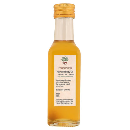 Sambrani Resin Infused Coconut Oil 100ml | Verified Sustainable by Brown Living™