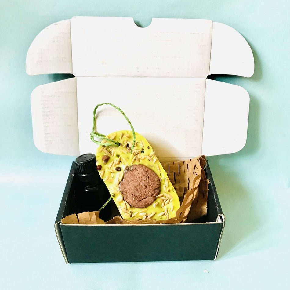 Sandalwood & Patchouli fragrance - Reusable Wardrobe Freshener - Assorted seeds (mix) infused | Verified Sustainable by Brown Living™