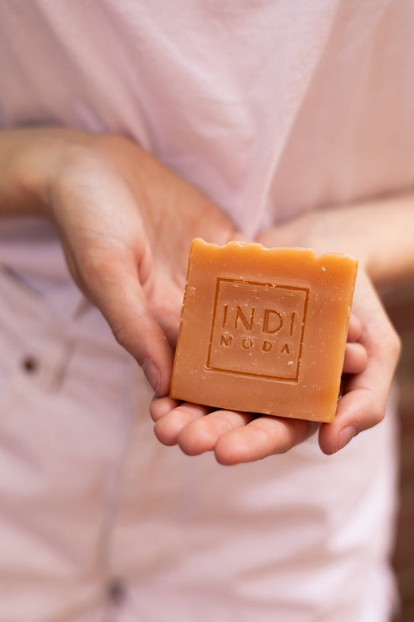 Buy Sandalwood Turmeric Handmade Soap | Shop Verified Sustainable Products on Brown Living