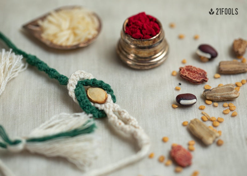 Buy Sangam - Eco-friendly Plantable Rakhi embedded with seeds | Shop Verified Sustainable Products on Brown Living