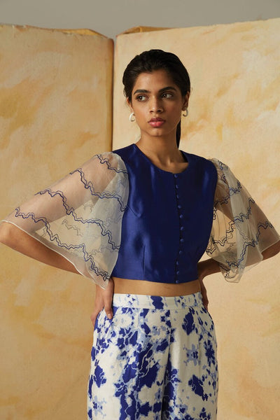 Sara Blouse – Womens Blouse on Brown Living™. SKU: 238 - 18284 - KAN - AP - 22S53 - XS. Img 1.