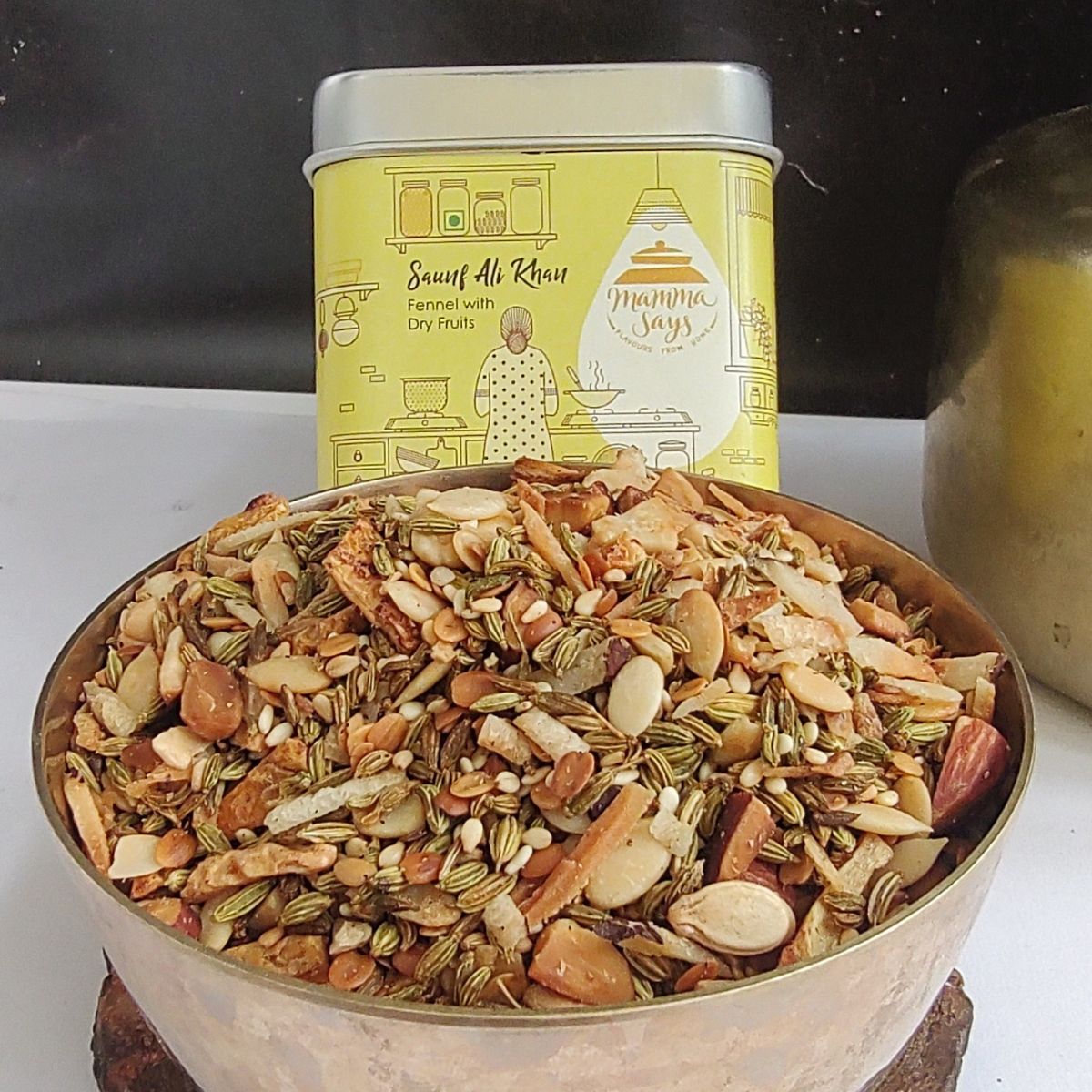 Saunf / Fennel Seeds with Dry Fruits / Mukhwas / Mouth Freshner (Saunf Ali Khan) 100gms | Verified Sustainable by Brown Living™