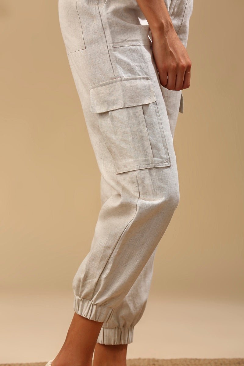 Buy Savannah Cargos - Oatmeal | Shop Verified Sustainable Womens Pants on Brown Living™