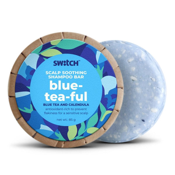 Buy Scalp Soothing Blue-tea-ful Shampoo Bar for Sensitive scalp -85g | Shop Verified Sustainable Products on Brown Living