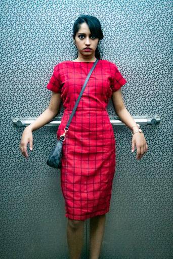 Scarlet Red Black Checks Sheath Dress | Verified Sustainable by Brown Living™