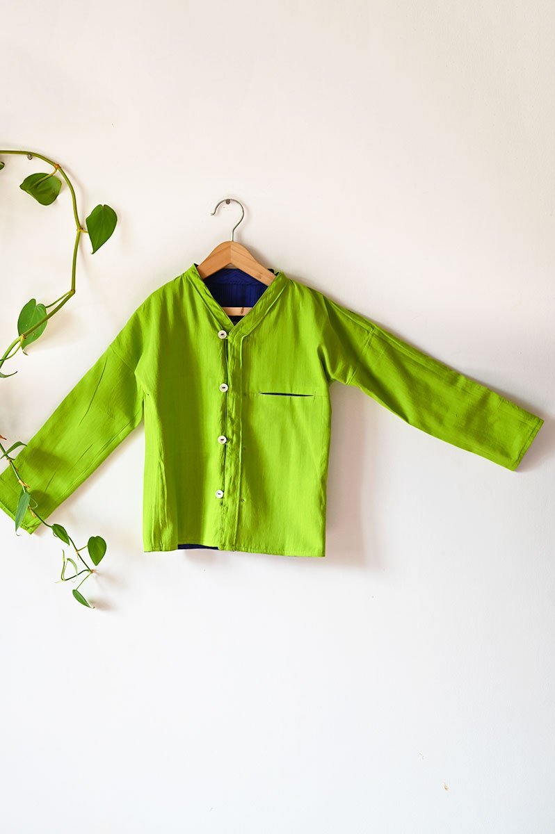 Buy Secret Keepers' Unisex Full Sleeve Reversible Jacket | Shop Verified Sustainable Kids Tops on Brown Living™
