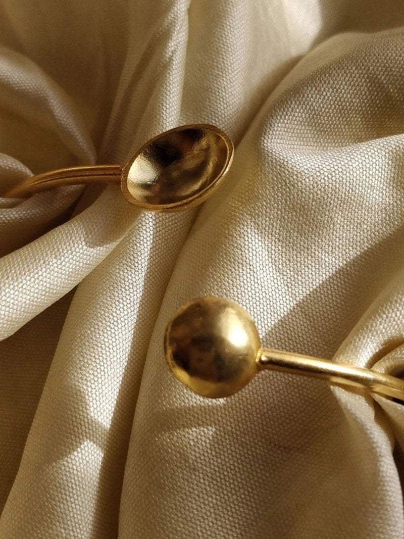 Buy Sehar Minimal Gold Bangle | Shop Verified Sustainable Products on Brown Living