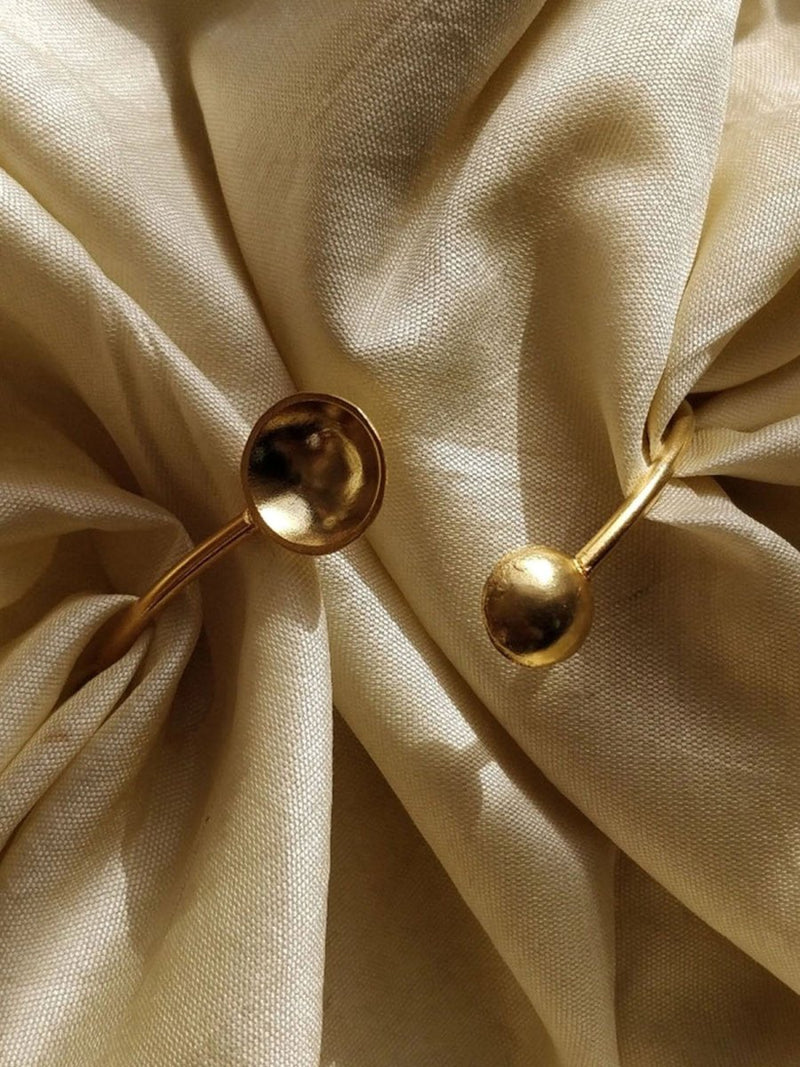 Buy Sehar Minimal Gold Bangle | Shop Verified Sustainable Products on Brown Living