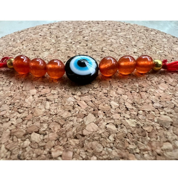 Buy Semi-precious Stone with Evil Eye Rakhi | Shop Verified Sustainable Products on Brown Living
