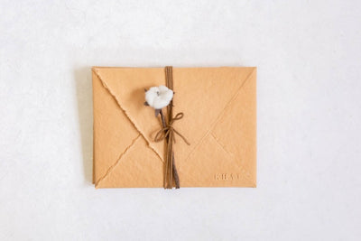 Send A Poem - Muddy Brown / Pack Of 5 Blank Card & Envelope – Greeting & Note Cards on Brown Living™. SKU: SR008. Img 2.