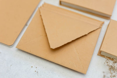 Send A Poem - Muddy Brown / Pack Of 5 Blank Card & Envelope – Greeting & Note Cards on Brown Living™. SKU: SR008. Img 3.