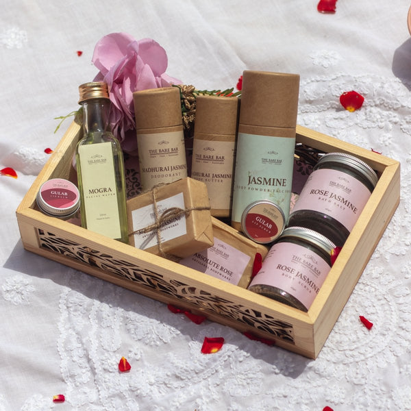 Buy Sensual Garden (Jasmine and Rose) | Hamper Pack | Shop Verified Sustainable Gift Box on Brown Living™
