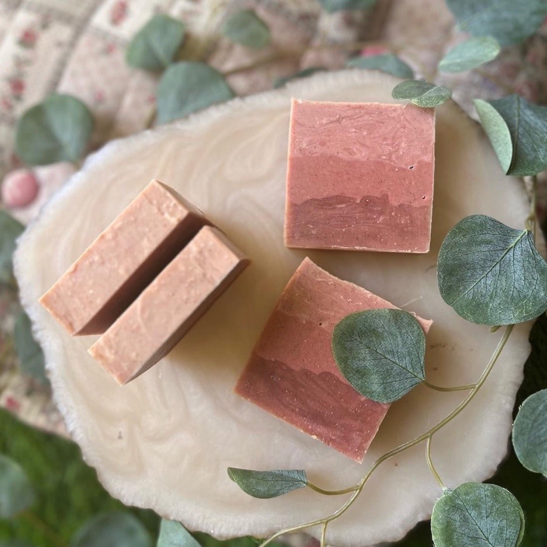 Sepia & Blush - Rose & Neroli Cold Processed Handmade Soap with Natural Clays (Pack of 2) | Verified Sustainable by Brown Living™