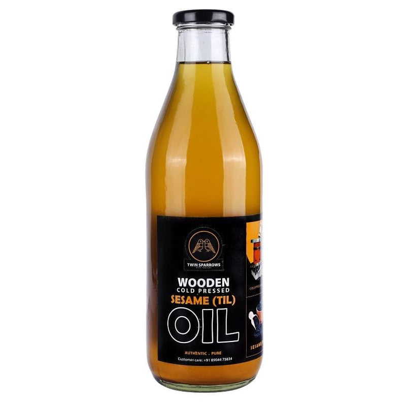 Buy Sesame Oil - Wooden Cold Pressed | Shop Verified Sustainable Cooking Oils on Brown Living™