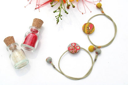 Set of 2 Artisanal Rakhi #5 (Assorted) | Verified Sustainable by Brown Living™