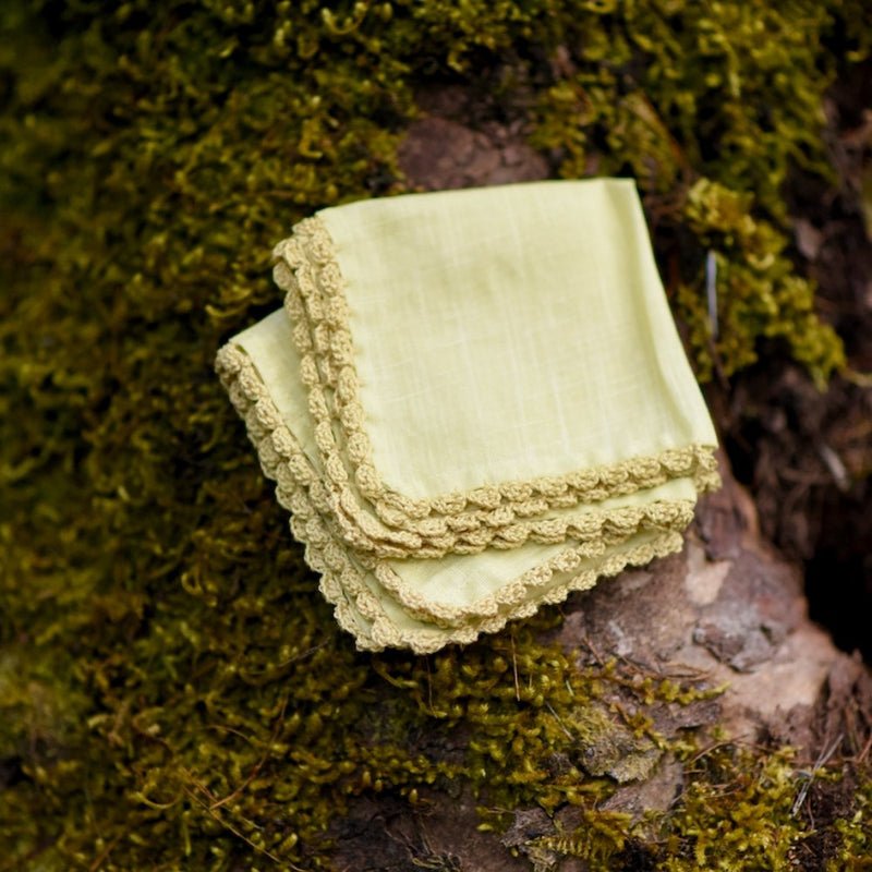 Buy Set of 2, Handkerchief, Riya Green | Shop Verified Sustainable Products on Brown Living