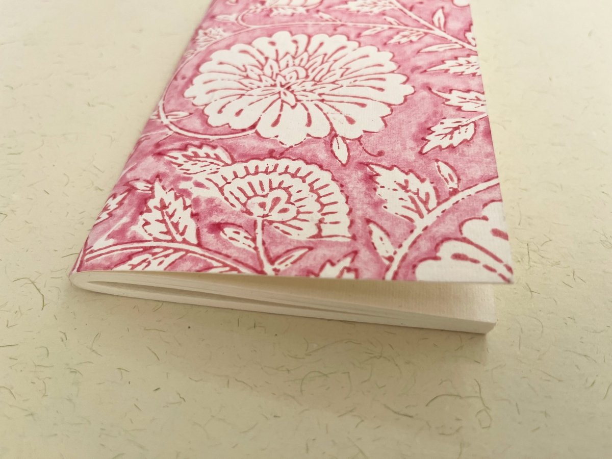 Set of 2 handmade block print journal | Eco - friendly notebook | Sustainable | Upcycled cotton rag paper | Verified Sustainable by Brown Living™