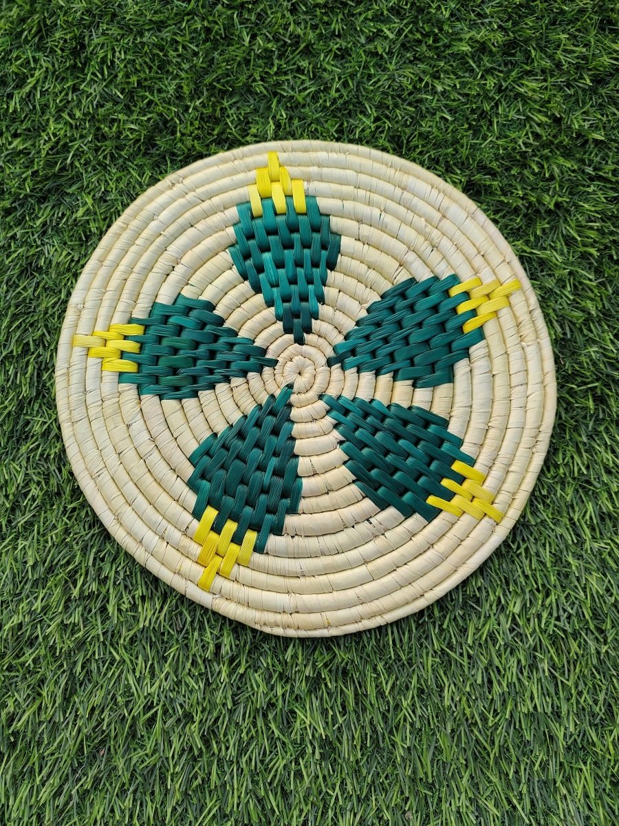 Set of 2 | Moonj Grass Round Placemats | Verified Sustainable by Brown Living™