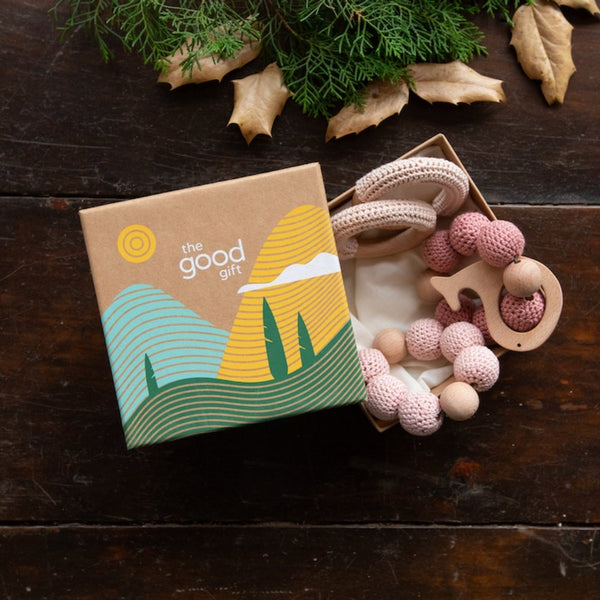 Buy Set of 4 Baby Teethers | Ganga | Shop Verified Sustainable Products on Brown Living