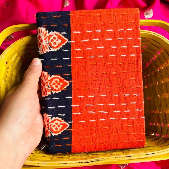 Buy Shaam - Upcycled Fabric Journal-Hard-bound | Shop Verified Sustainable Notebooks & Notepads on Brown Living™