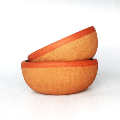 Shallow Jute Textured Terracotta Planter - Set of 2 – Pots & Planters on Brown Living™. SKU: PLT - SLW/J2. Img 2.