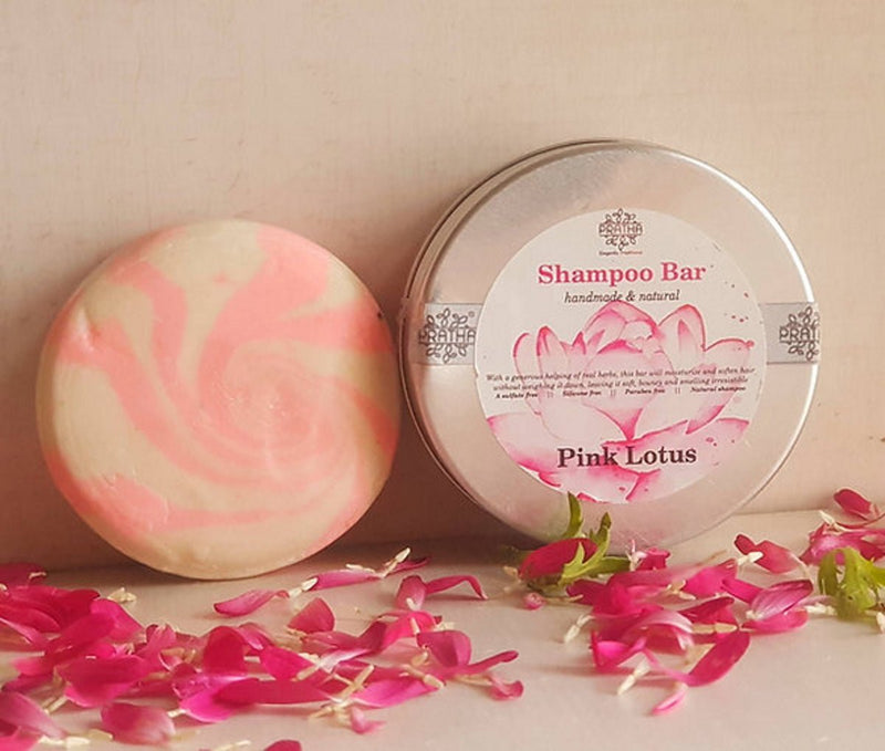 Buy Shampoo Bar – Pink Lotus | Long hairs | Shop Verified Sustainable Products on Brown Living