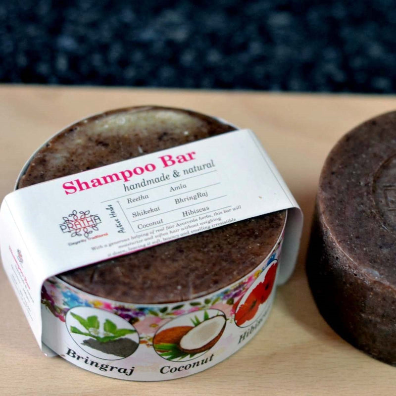 Buy Shampoo Bar | Pack of 2 | Shikakai, Reetha, Amala, Bhrujngaraj, Coconut Milk, Hibiscus | Shop Verified Sustainable Products on Brown Living