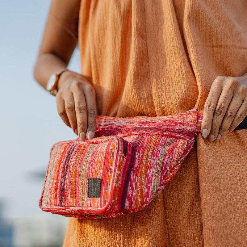 Shanti Fanny Pack - Red | Verified Sustainable Fanny Packs on Brown Living™
