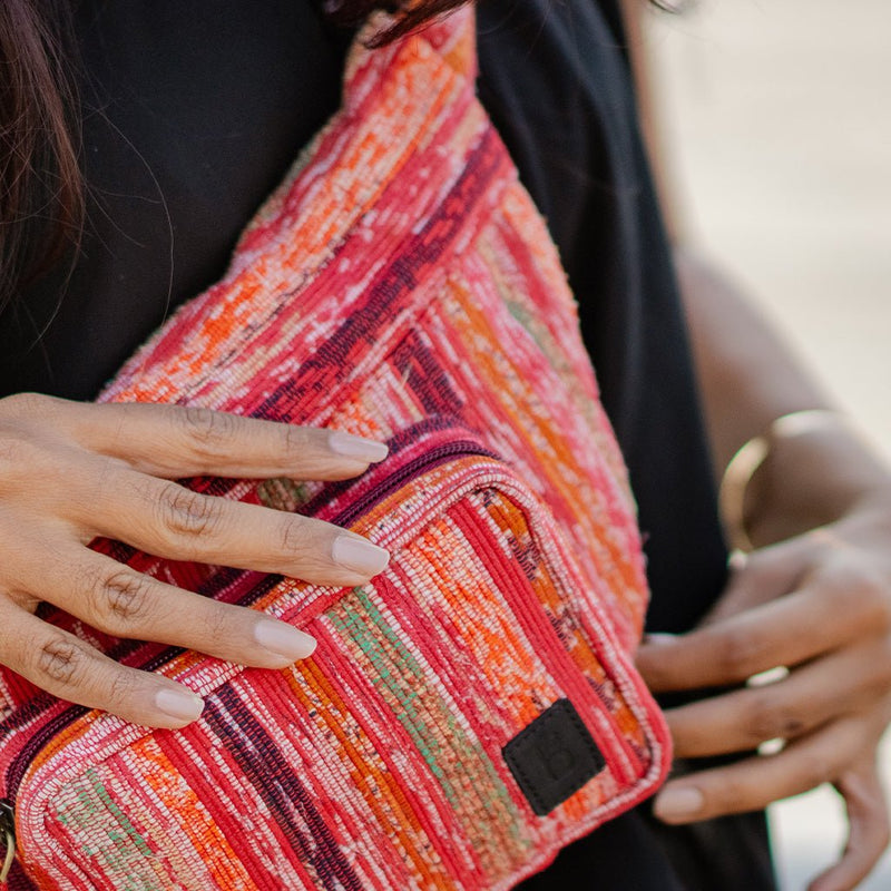 Shanti Fanny Pack - Red | Verified Sustainable Fanny Packs on Brown Living™