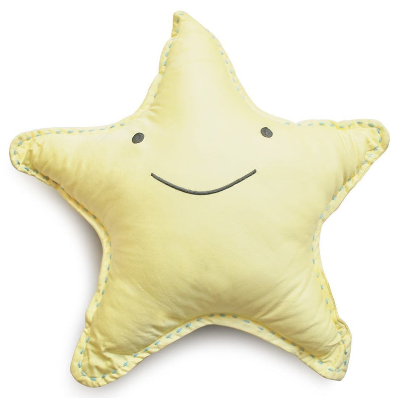 Buy Shape Cushions - Dreamy The Star - Yellow | Shop Verified Sustainable Pillow on Brown Living™