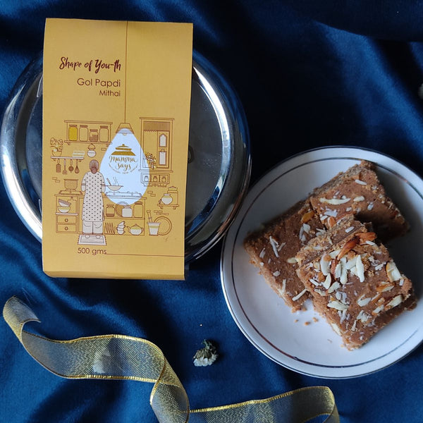 Buy Shape of You-th Gol Papdi Mithai- Festive Sweet Made in Ghee | Shop Verified Sustainable Products on Brown Living