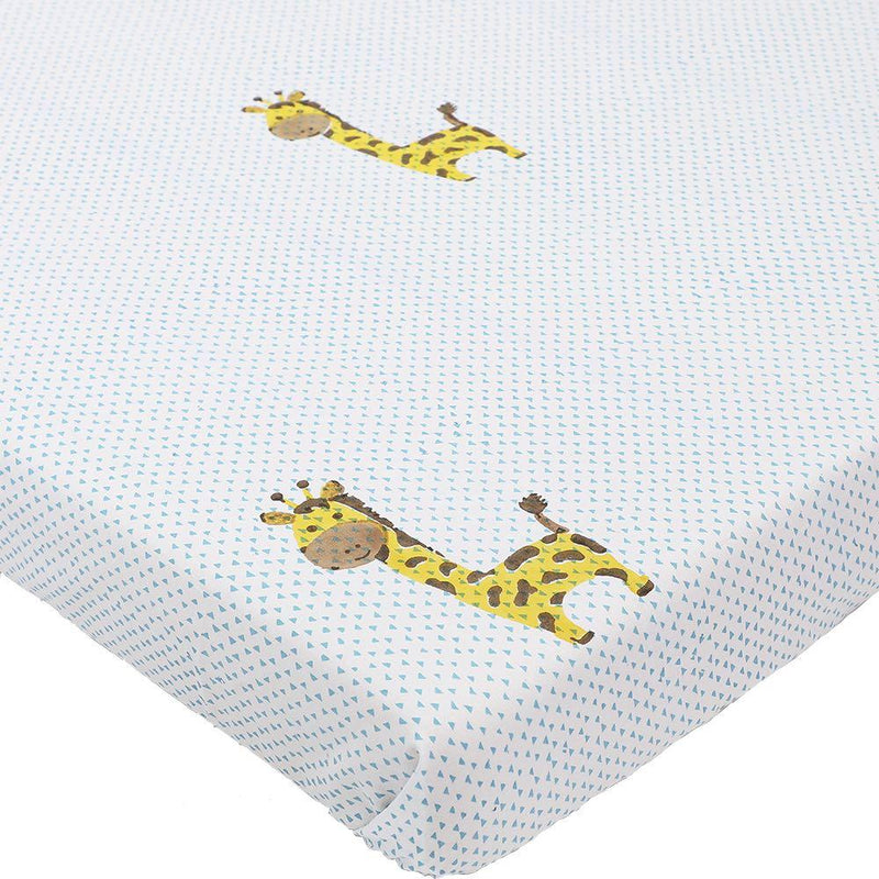 Buy Sheet - Gira The Giraffe - Blue | Shop Verified Sustainable Products on Brown Living