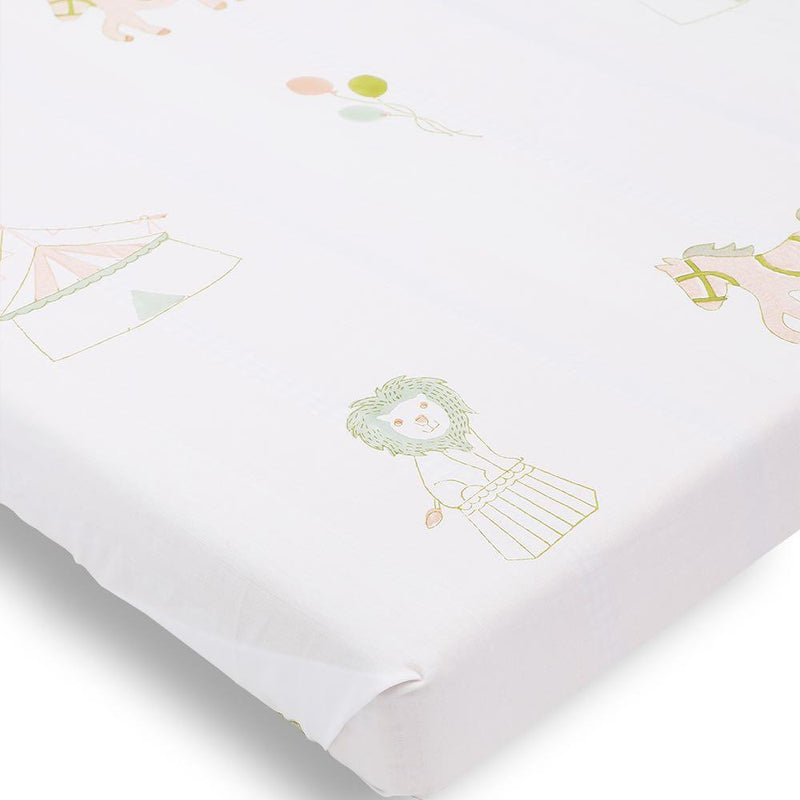 Buy Sheet - I Am Going To The Circus - Peach | Shop Verified Sustainable Products on Brown Living