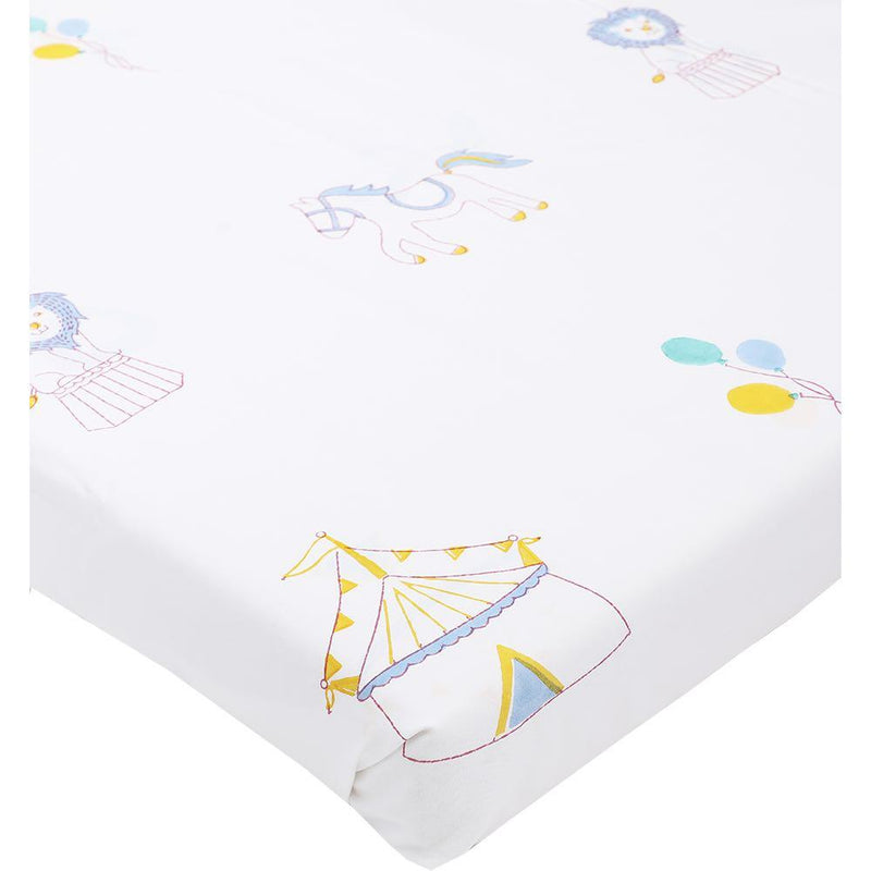 Buy Sheet - I Am Going To The Circus - Pink | Shop Verified Sustainable Bed Linens on Brown Living™
