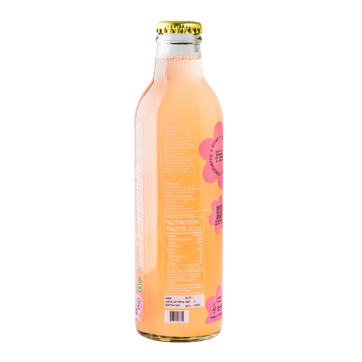 Kombucha - Sparkling Fermented Tea | Berry Le - money | Box of 3 (250ml x 3) | Verified Sustainable by Brown Living™