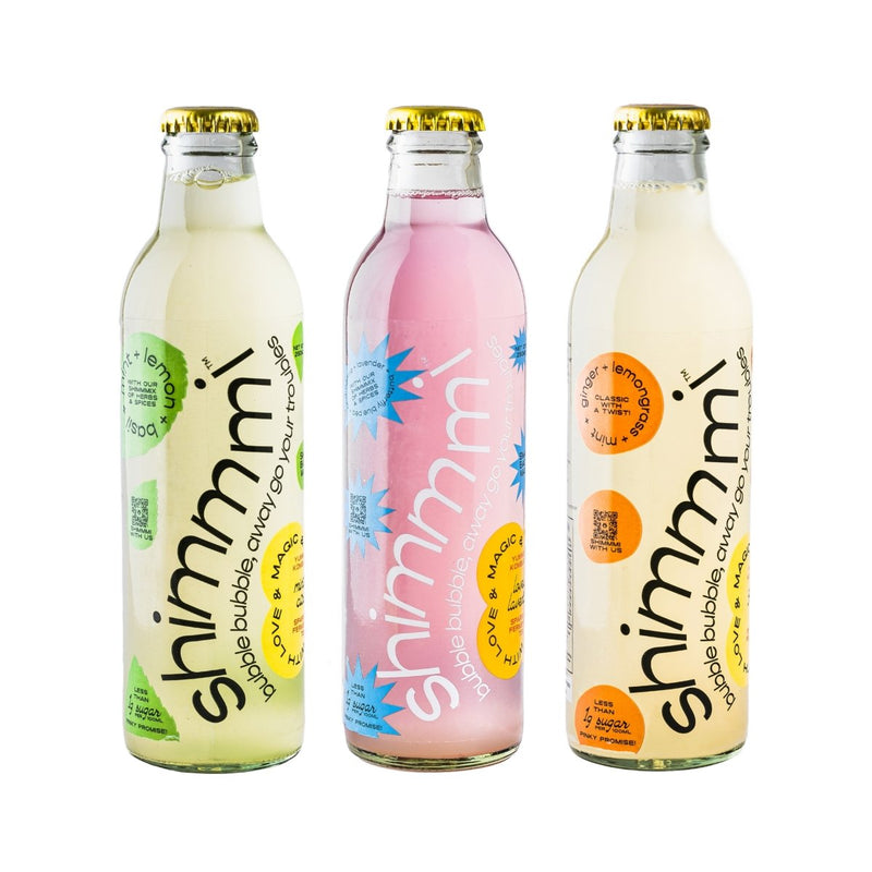Buy Shimmmi Kombucha - Sparkling Fermented Tea | Fan Favourite Box | Box of 3 (250ml x 3) | Shop Verified Sustainable Products on Brown Living
