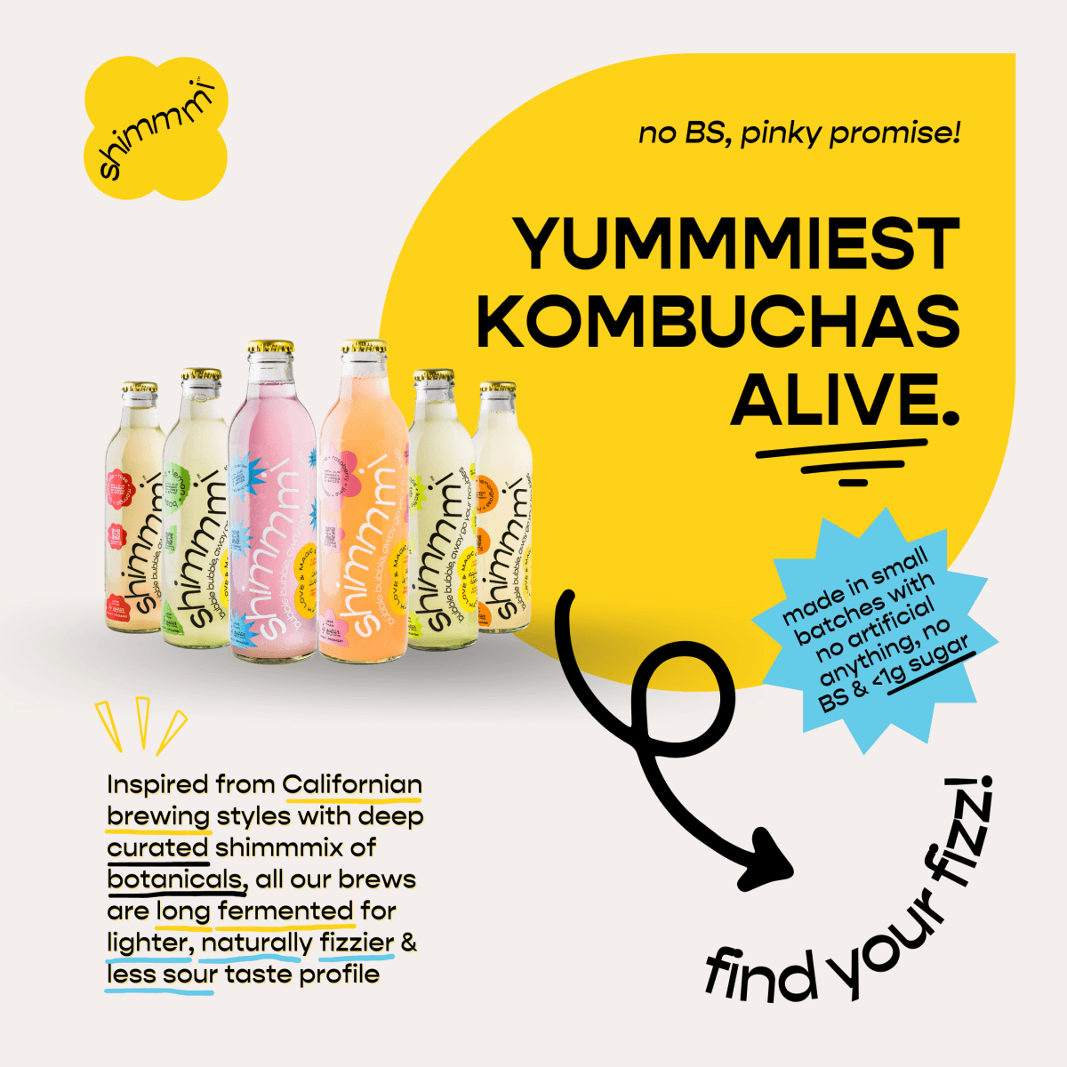 Kombucha - Sparkling Fermented Tea | Fan Favourite Box | Box of 3 (250ml x 3) | Verified Sustainable by Brown Living™