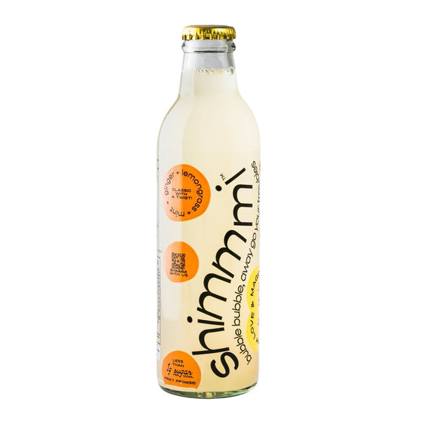 Buy Shimmmi Kombucha - Sparkling Fermented Tea | Ginger Grass | Box of 3 (250ml x 3) | Shop Verified Sustainable Health & Energy Drinks on Brown Living™