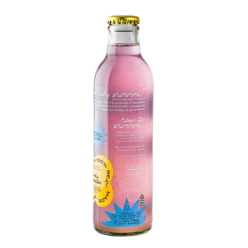 Buy Shimmmi Kombucha - Sparkling Fermented Tea | Lovely Lavender | Box of 3 (250ml x 3) | Shop Verified Sustainable Health & Energy Drinks on Brown Living™