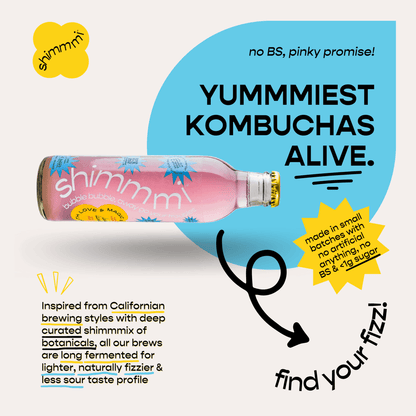 Kombucha - Sparkling Fermented Tea | Lovely Lavender | Box of 6 (250ml x 6) | Verified Sustainable by Brown Living™