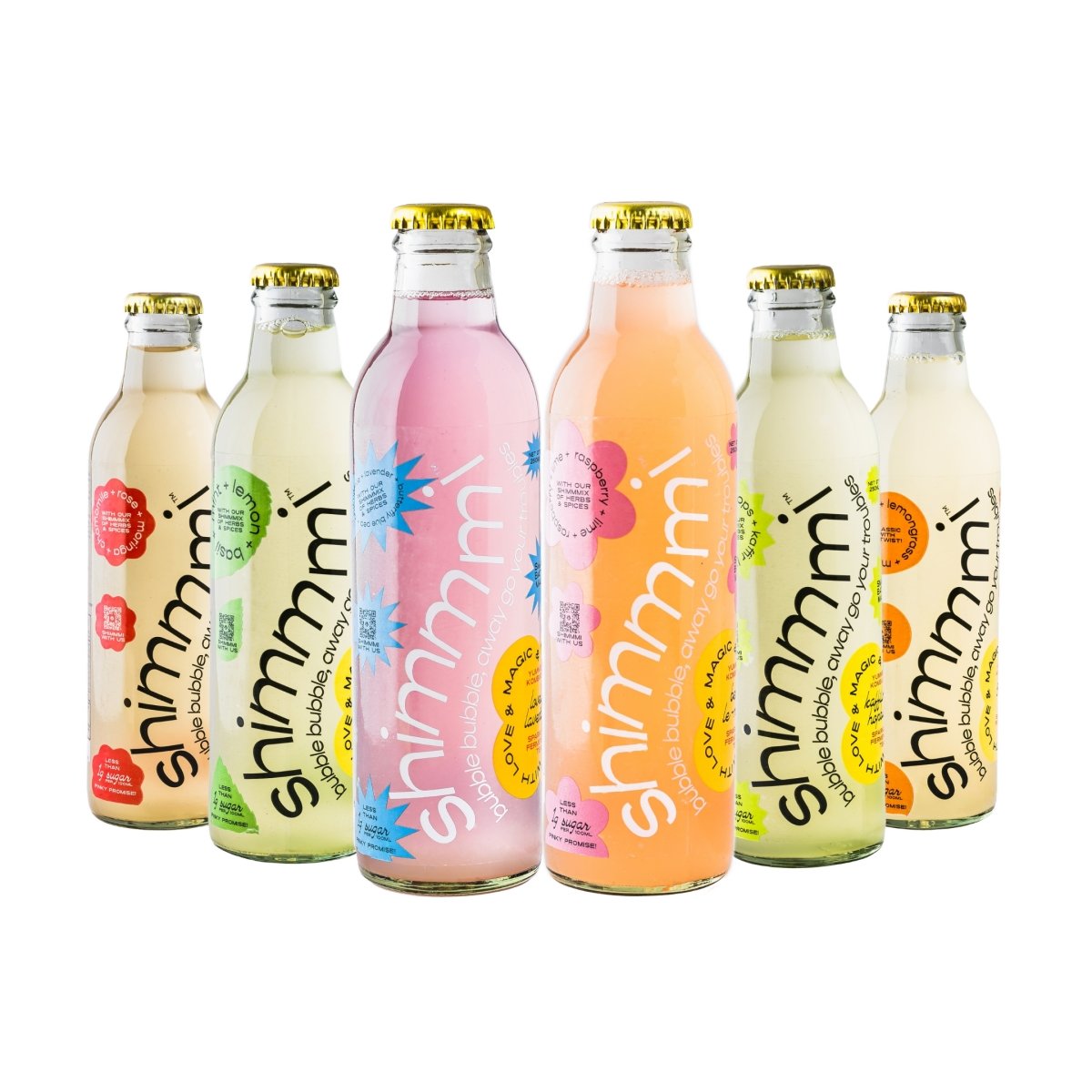 Kombucha - Sparkling Fermented Tea | Try - me - all Box | Box of 6 (250ml x 6) | Verified Sustainable by Brown Living™